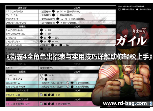 《街霸4全角色出招表与实用技巧详解助你轻松上手》