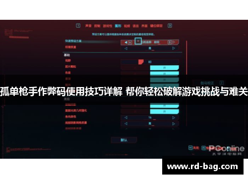 孤单枪手作弊码使用技巧详解 帮你轻松破解游戏挑战与难关